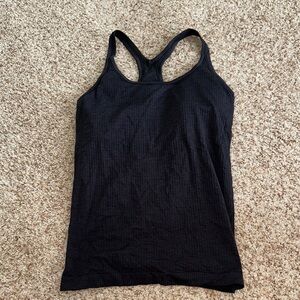 Lululemon Black Tank Top Built-in Bra